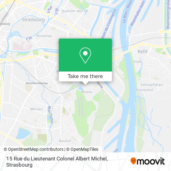 Mapa 15 Rue du Lieutenant Colonel Albert Michel