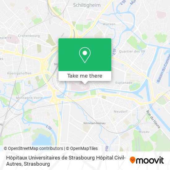 Hôpitaux Universitaires de Strasbourg Hôpital Civil-Autres map