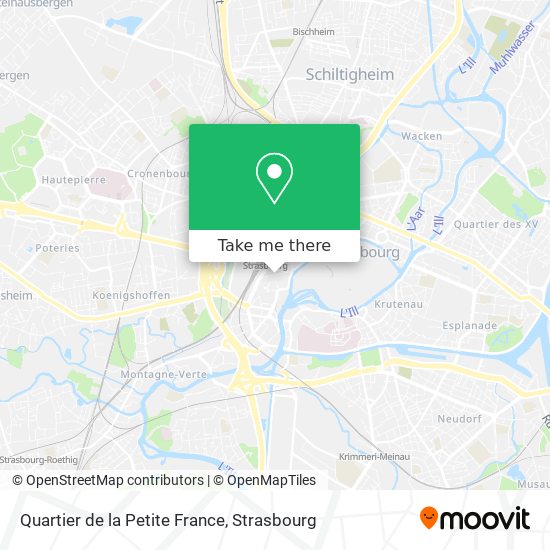 Quartier de la Petite France map