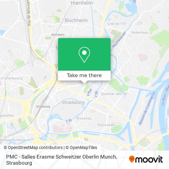 PMC - Salles Erasme Schweitzer Oberlin Munch map