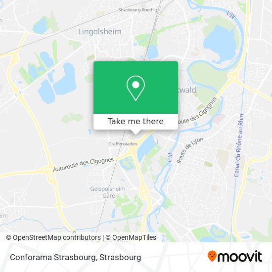 Conforama Strasbourg map