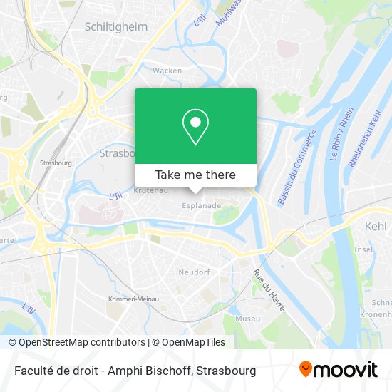 Mapa Faculté de droit - Amphi Bischoff