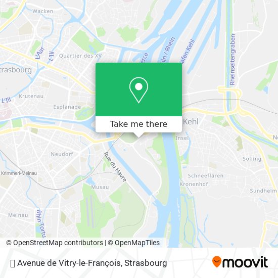 ⛉ Avenue de Vitry-le-François map