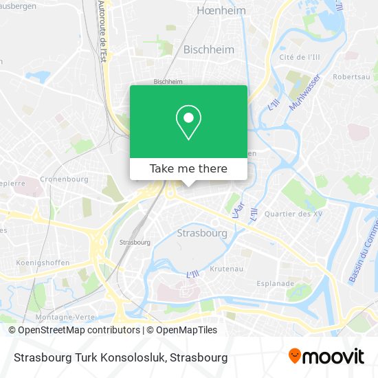 Strasbourg Turk Konsolosluk map