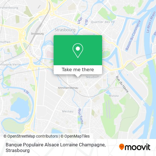 Banque Populaire Alsace Lorraine Champagne map