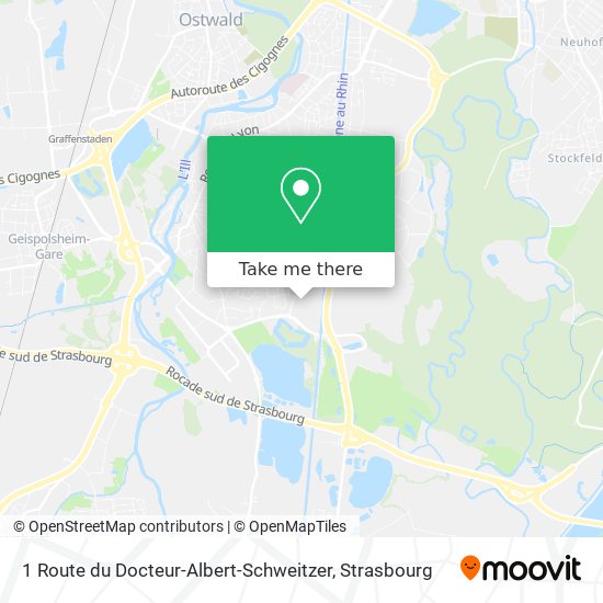 1 Route du Docteur-Albert-Schweitzer map