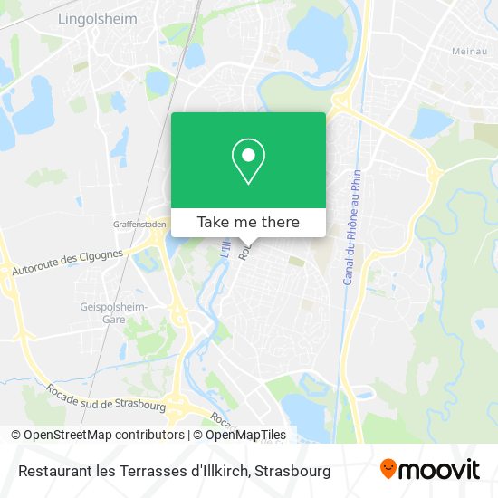 Restaurant les Terrasses d'Illkirch map