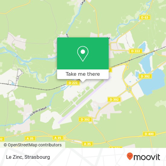 Mapa Le Zinc, 67960 Entzheim