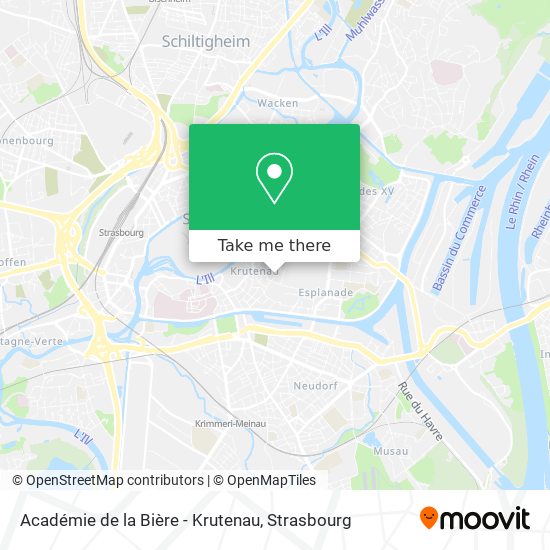 Académie de la Bière - Krutenau map