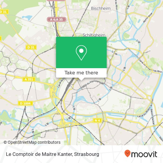 Le Comptoir de Maitre Kanter, Place des Halles 67000 Strasbourg map