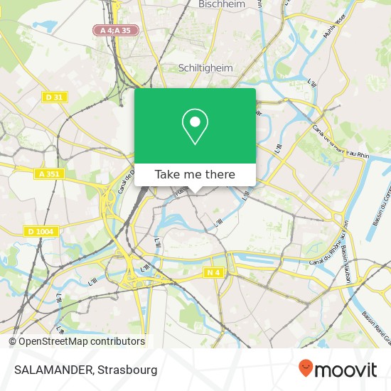 Mapa SALAMANDER, 27 Rue de la Haute Montée 67000 Strasbourg