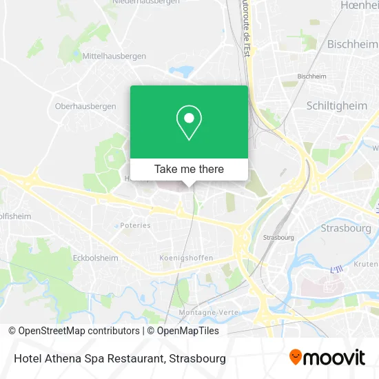Hotel Athena Spa Restaurant map