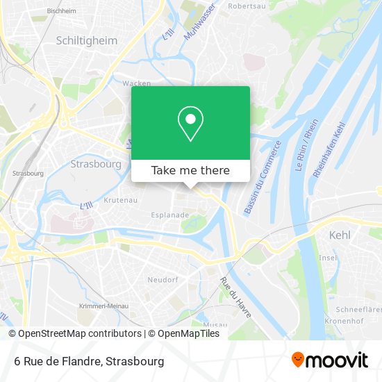 Mapa 6 Rue de Flandre