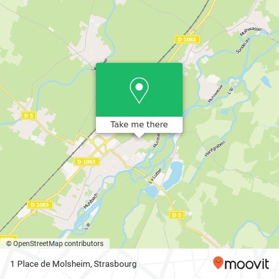 Mapa 1 Place de Molsheim