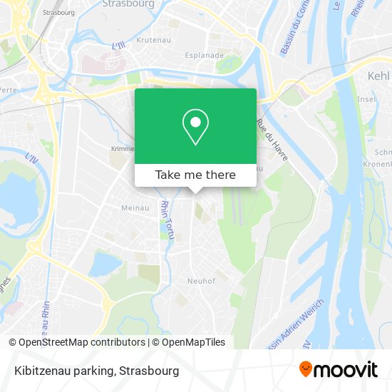 Mapa Kibitzenau parking