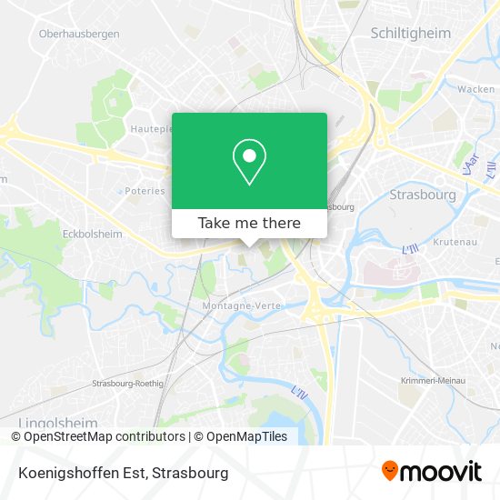 Koenigshoffen Est map