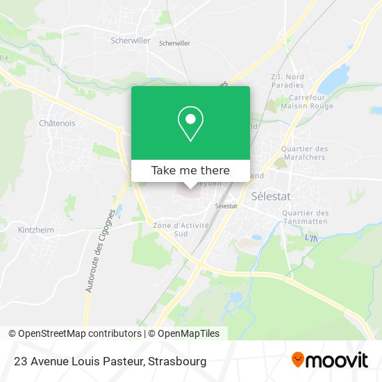 23 Avenue Louis Pasteur map