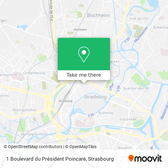 Mapa 1 Boulevard du Président Poincaré