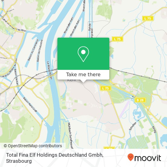 Mapa Total Fina Elf Holdings Deutschland Gmbh