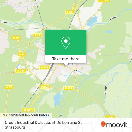 Mapa Crédit Industriel D'alsace, Et De Lorraine Sa