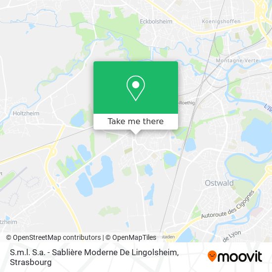 S.m.l. S.a. - Sablière Moderne De Lingolsheim map