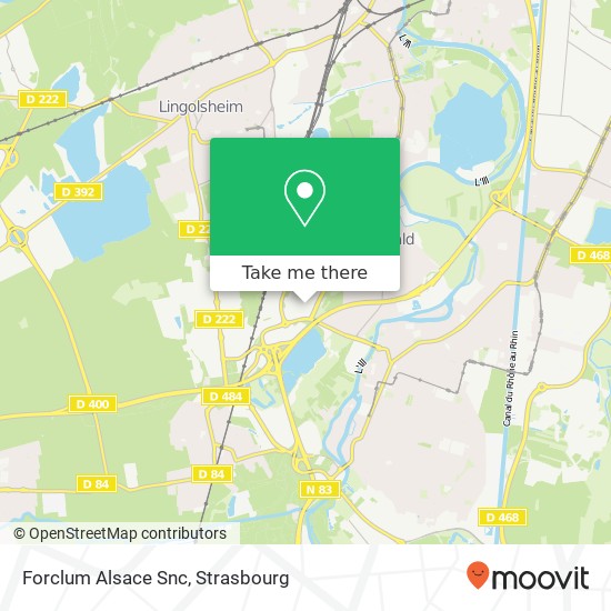 Forclum Alsace Snc map