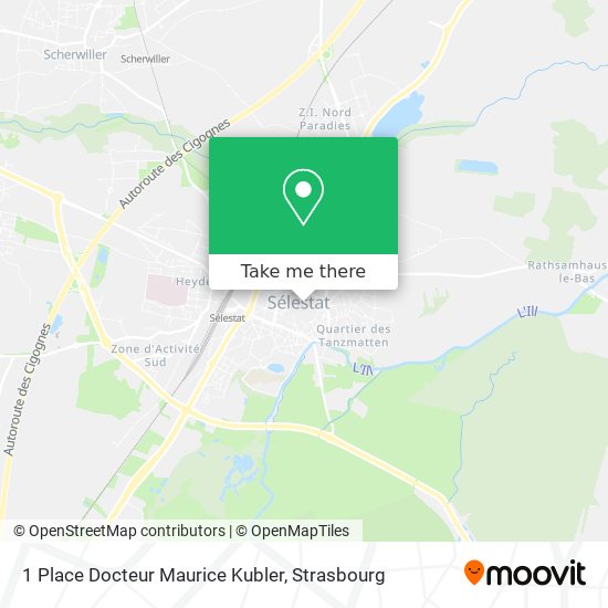 Mapa 1 Place Docteur Maurice Kubler