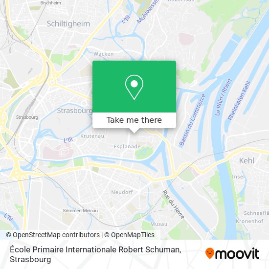 Mapa École Primaire Internationale Robert Schuman