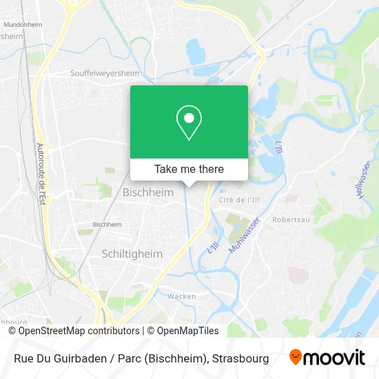 Rue Du Guirbaden / Parc (Bischheim) map