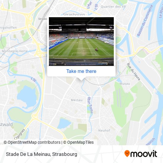 Mapa Stade De La Meinau