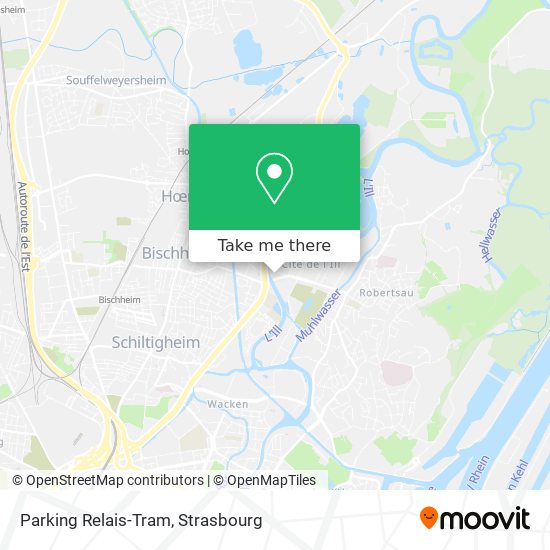 Mapa Parking Relais-Tram