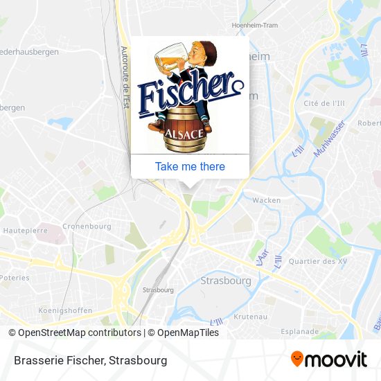 Mapa Brasserie Fischer