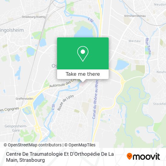 Mapa Centre De Traumatologie Et D'Orthopédie De La Main