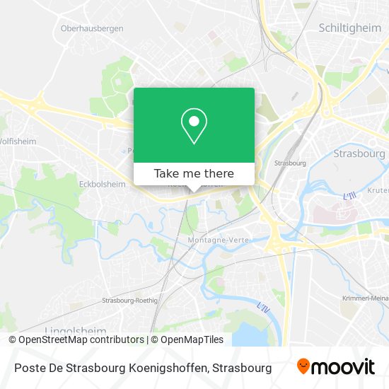 Mapa Poste De Strasbourg Koenigshoffen