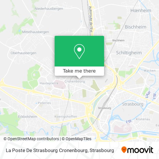 La Poste De Strasbourg Cronenbourg map