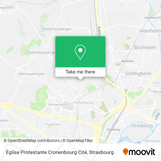 Église Protestante Cronenbourg Cité map