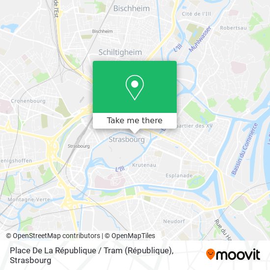 Mapa Place De La République / Tram
