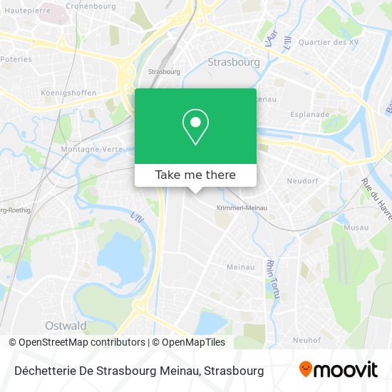 Déchetterie De Strasbourg Meinau map