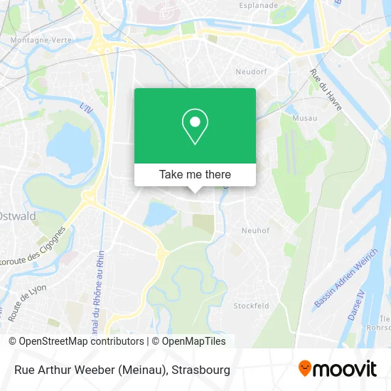 Rue Arthur Weeber (Meinau) map