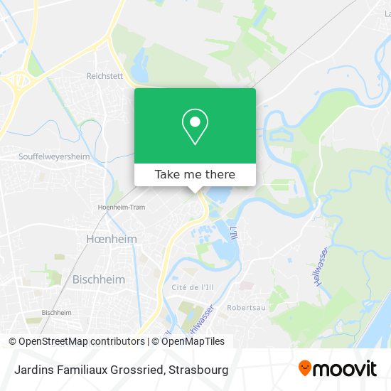 Jardins Familiaux Grossried map