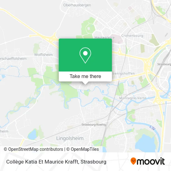 Collège Katia Et Maurice Krafft map