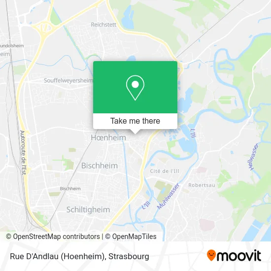 Rue D'Andlau (Hoenheim) map