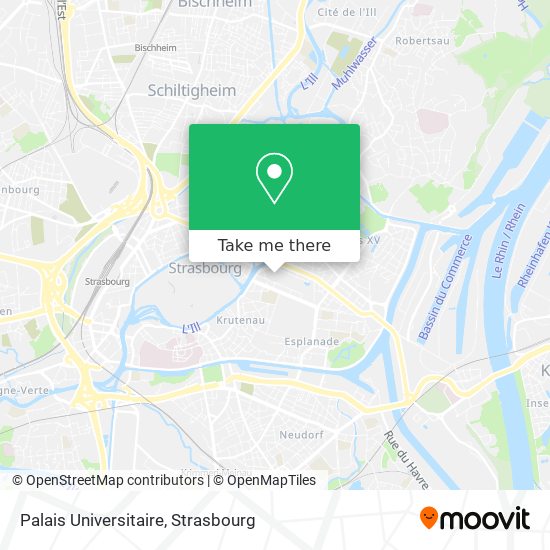 Palais Universitaire map