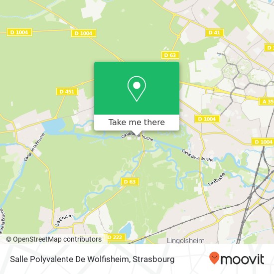 Mapa Salle Polyvalente De Wolfisheim