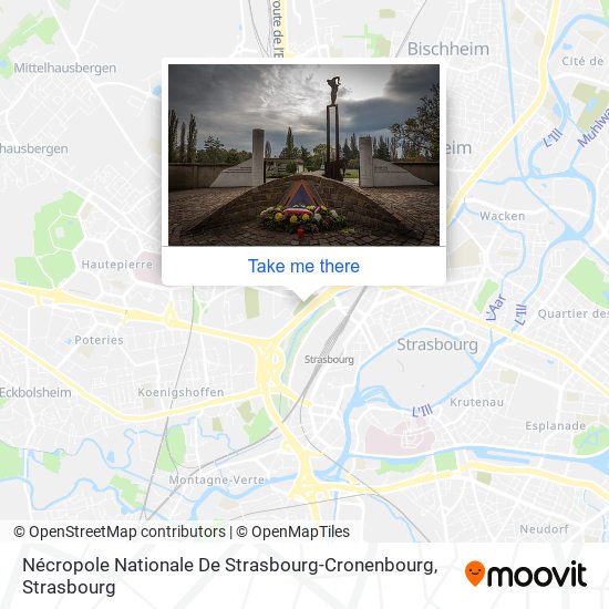 Mapa Nécropole Nationale De Strasbourg-Cronenbourg
