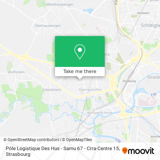 Pôle Logistique Des Hus - Samu 67 - Crra-Centre 15 map