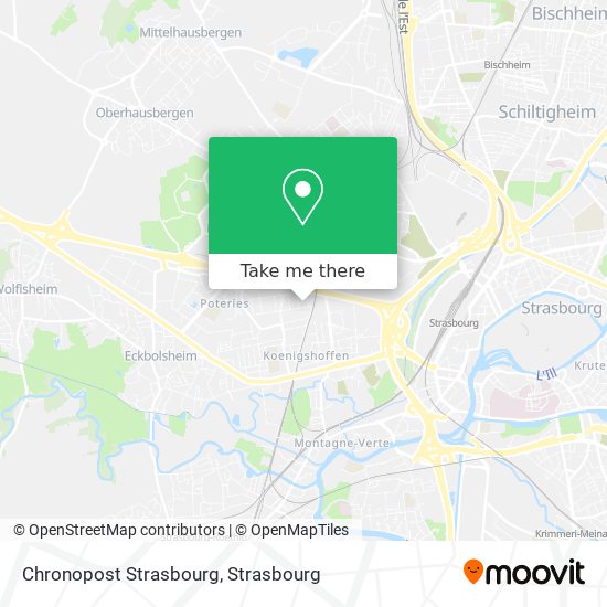 Chronopost Strasbourg map