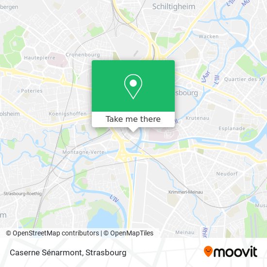 Caserne Sénarmont map