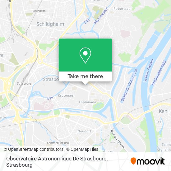 Mapa Observatoire Astronomique De Strasbourg