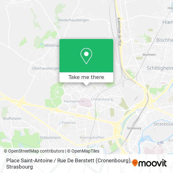 Place Saint-Antoine / Rue De Berstett (Cronenbourg) map